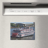 Aimant Carte postale Savannah, Georgia Riverboat (In Situ (Lave-vaisselle))