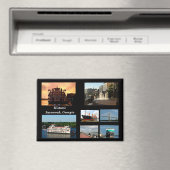 Aimant Carte postale Savannah, Géorgie Holiday (In Situ (Lave-vaisselle))