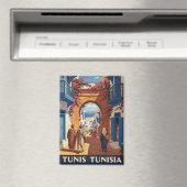 Aimant Carte postale Tunis Tunisie Travel Medina (In Situ (Lave-vaisselle))