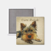 Aimant Carte postale Vintage Yorkshire (Recto/Verso)