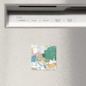 Aimant Carte raciale de l'Europe (In Situ (Lave-vaisselle))