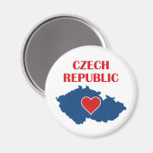 Aimant Carte République tchèque (Recto/Verso)