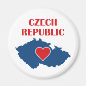 Aimant Carte République tchèque (Devant)
