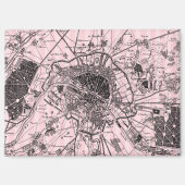 Aimant Carte rose de Paris (Recto)