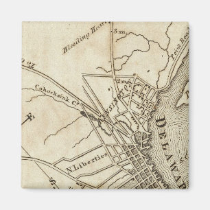 Aimant Carte routière de Philadelphie