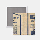 Aimant Carte routière du Nebraska (Recto/Verso)