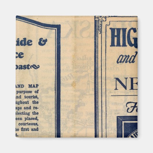 Aimant Carte routière du Nebraska (Devant)