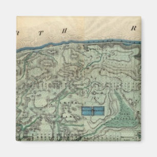 Aimant Carte sanitaire et topographique de la ville de Ne