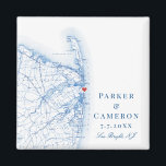 Aimant Carte Sea Bright New Jersey Mariage élégant Favor<br><div class="desc">Commande rapide et facile ! Ces élégants magnets Sea Bright, New Jersey sont des cadeaux et des faveurs parfaits pour votre mariage à Windows on the Water ou Edgewater Beach & Cabana Club. La carte de North Jersey Shore bleu marine comprend Middletown, Shrewsbery, Eatontown, Long Branch, Monmouth Beach, Rumson, Fair...</div>