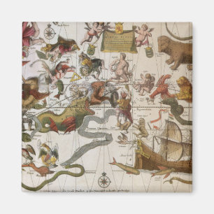 Aimant Carte Stellaire Vintage de la Constellation par Ba