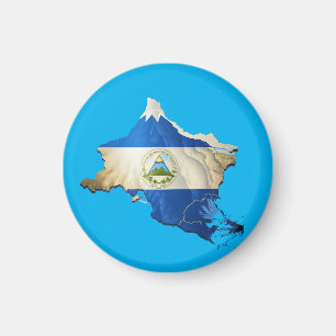 Aimant Carte styliste du Nicaragua