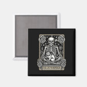 Aimant Carte Tarot Emo Gothic - Occulte Le Whisperer Cat (Recto/Verso)