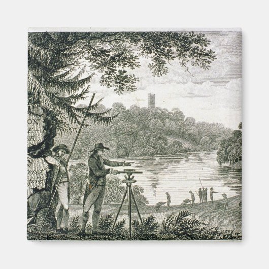 Aimant Carte téléphonique de Humphrey Repton, gravée par  (Devant)