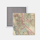 Aimant Carte topographique du chemin de fer et du comté, (Recto/Verso)