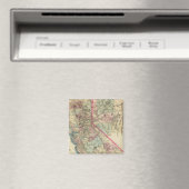 Aimant Carte topographique du chemin de fer et du comté, (In Situ (Lave-vaisselle))