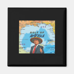 Aimant Carte Trump Amérique du Golfe Mexique Le président