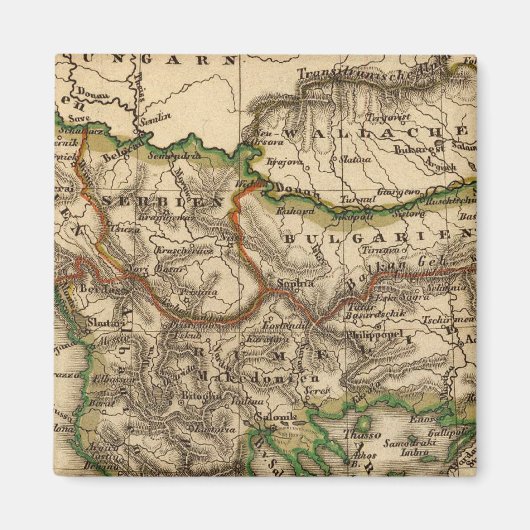 Aimant Carte Turquie-Grèce (Devant)