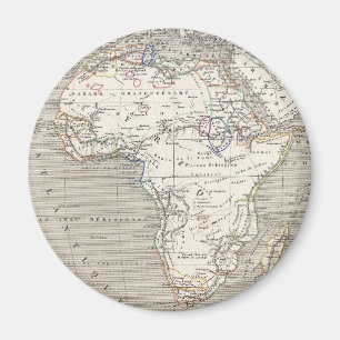 Aimant Carte vintage d'aimant de l'Afrique