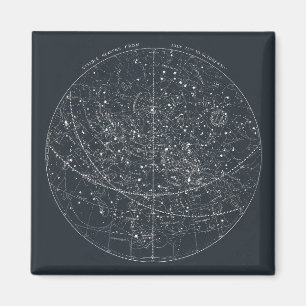 Aimant Carte vintage de constellation