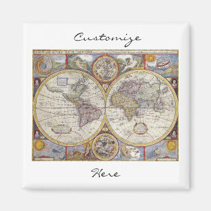 Aimant Carte Vintage World Traveller Thunder_Cove