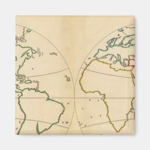 Aimant Carte Worlp avec 5 zones