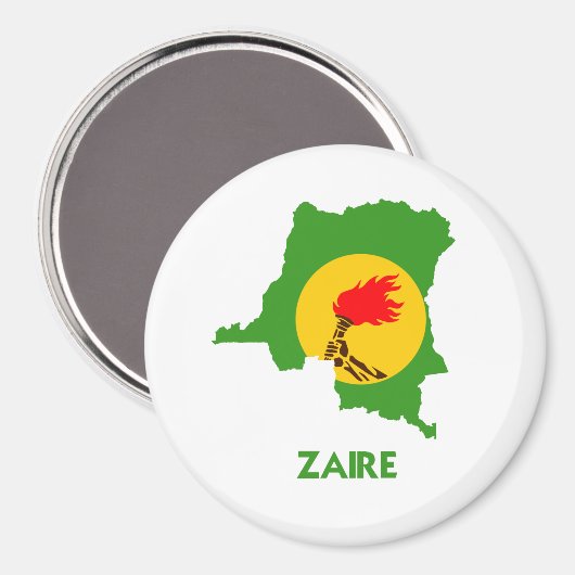 AIMANT CARTE ZAIRE (Recto/Verso)