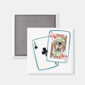 Aimant Cartes de poker Ace et Jack (Recto/Verso)
