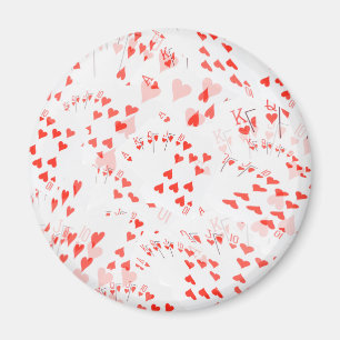 Aimant Cartes de Poker Coeurs Motif de vidange droit,