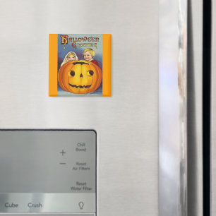 Aimant Cartes de vœux vintage pour Halloween