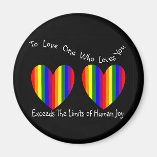 Aimant Cartes et cadeaux gais/lesbiens de Valentine