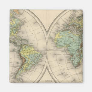 Aimant Cartes hypsométriques mondiales