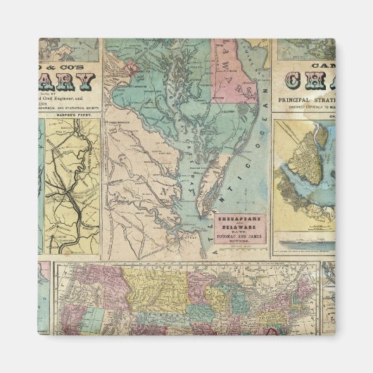 Aimant Cartes militaires de la campagne HH Lloyd (Devant)