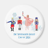 Aimant Cartes pour notes de ballet de craqueurs (Devant)