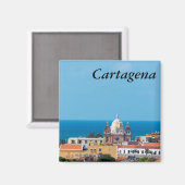 Aimant Carthagène, la Colombie Old Town (Recto/Verso)
