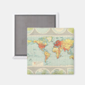 Aimant Cartographie du monde (Recto/Verso)