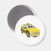 Aimant Carton de taxi jaune (Recto/Verso)