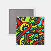 Aimant Cartoon Abstrait (Recto/Verso)