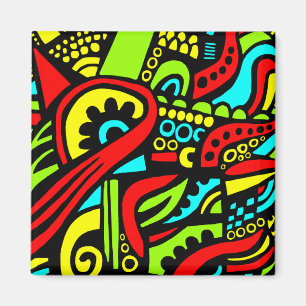 Aimant Cartoon Abstrait