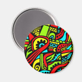 Aimant Cartoon Abstrait (Recto/Verso)