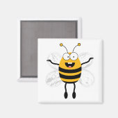 Aimant Cartoon Bee (Recto/Verso)