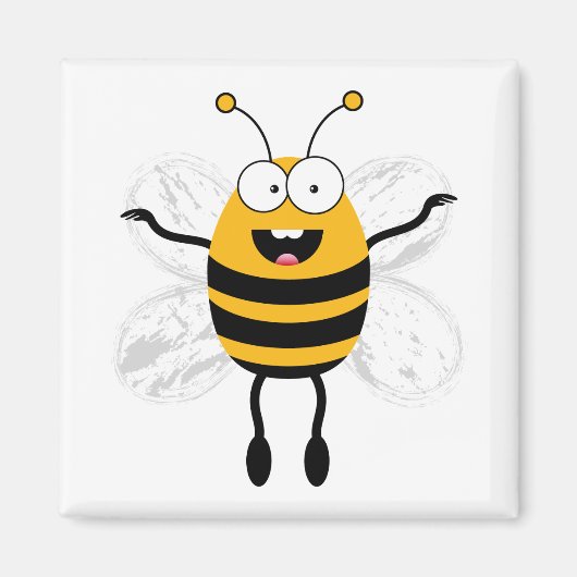 Aimant Cartoon Bee (Devant)