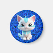 Aimant Cartoon Cute Kitten 3D Design-38063 (Devant)