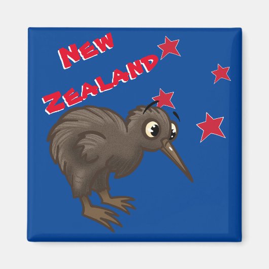 Aimant Cartoon Kiwi Bird (Devant)