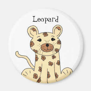 Aimant Cartoon Leopard