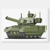 Aimant Cartoon modern armored tank (Recto)