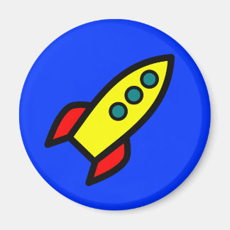 Aimant Cartoon Rocket Ship