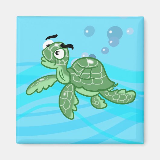 Aimant Cartoon Sea Turtle (Devant)