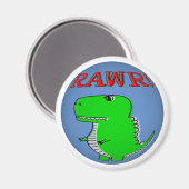 Aimant Cartoon T-Rex RAWR mou et en colère (Recto/Verso)