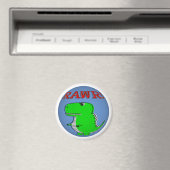 Aimant Cartoon T-Rex RAWR mou et en colère (In Situ (Lave-vaisselle))