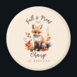 Aimant Cas Is Proof That Change Is Beautiful<br><div class="desc">Célébrez le charme de l'automne et les magnifiques transformations qu'il représente avec ce design captivant. Commandez le vôtre maintenant et plongez dans le charme poétique de "Fall Is Proof That Change Is Beautiful", capturant l'essence de cette saison bien-aimée avec l'adorable présence du mignon renard et la majesté de feuilles en...</div>